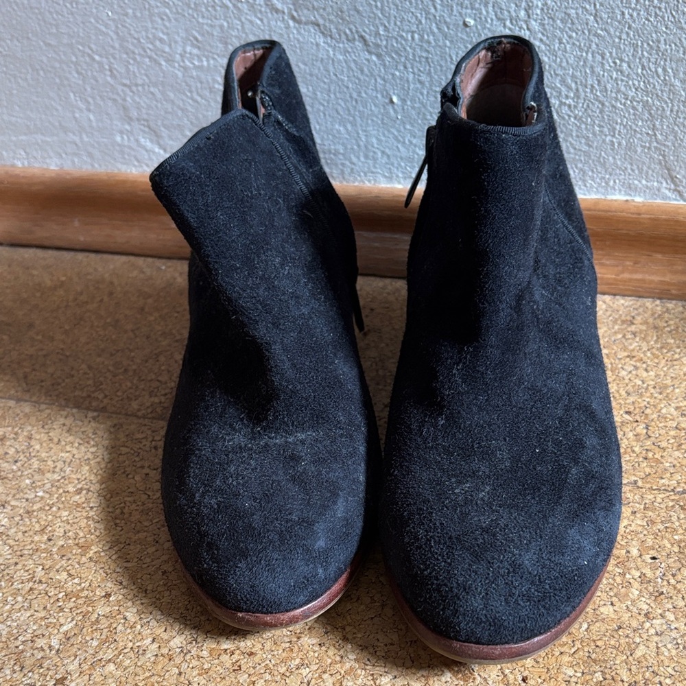 Sam Edelman Black Suede Ankle Booties
